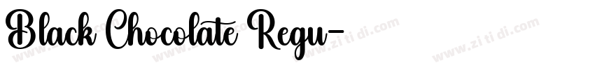 Black Chocolate Regu字体转换